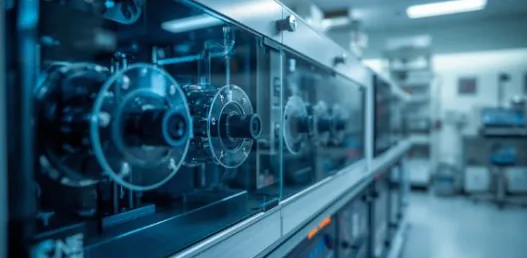 Gas chromatography systems in a laboratory